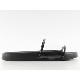 Flip-flops com uma cinta transparente ts168-6 preto Flip-flops com uma cinta transparente ts168-6 preto
