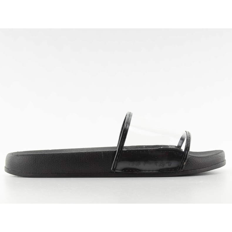 Flip-flops com uma cinta transparente ts168-6 preto Flip-flops com uma cinta transparente ts168-6 preto