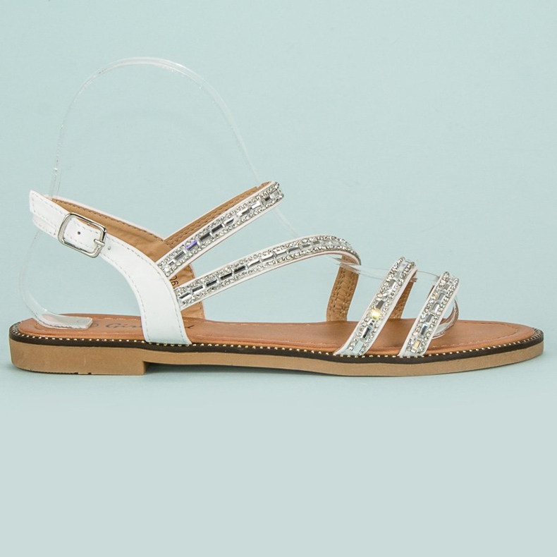 Girlhood Sandálias brancas elegantes branco