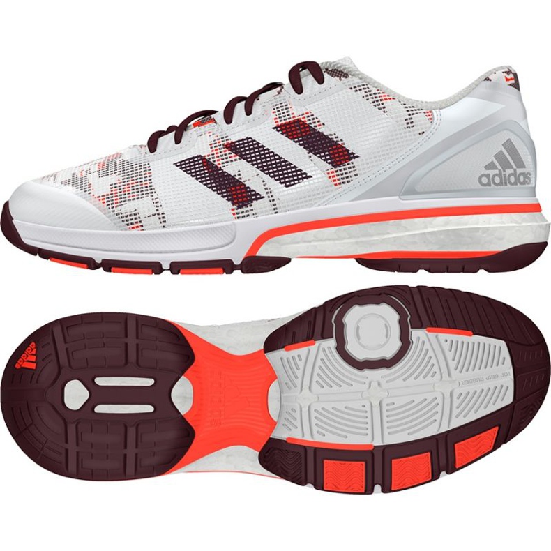 Tênis de handebol Adidas Stabil Boost branco