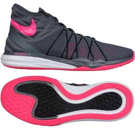 Tênis de treino Nike Dual Fusion Tr Hit Mid W 852442-002 roxo cinza
