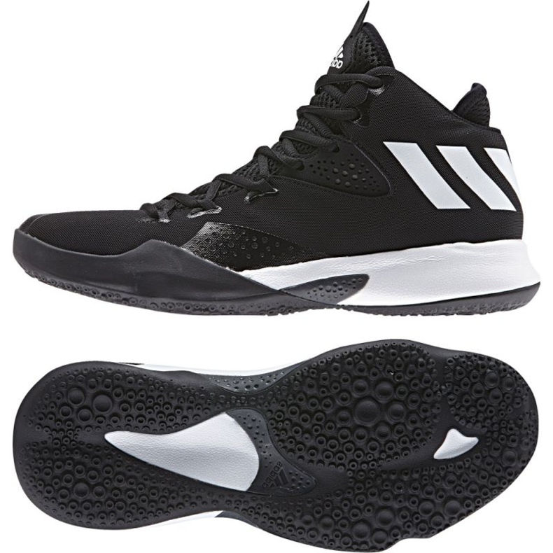 Tênis de basquete adidas Dual Threat 2017 M BY4182 preto