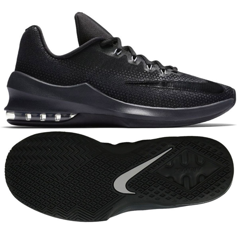 Tênis de basquete Nike Air Max Infuriate Low M 852457-001 preto preto