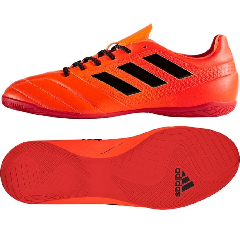 Tênis indoor adidas Ace 17.4 In M S77101 multicolorido laranjas e tintos