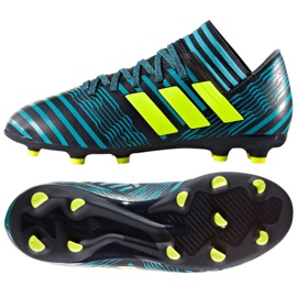 As chuteiras adidas Nemeziz 17.3 Fg Jr. azul As chuteiras adidas Nemeziz 17.3 Fg Jr. azul