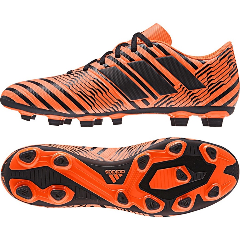 Chuteira Adidas Nemeziz 17.4 FxG M S80610 laranja laranja