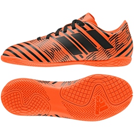 Tênis indoor adidas Nemeziz 17.4 In Jr S82467 multicolorido laranja