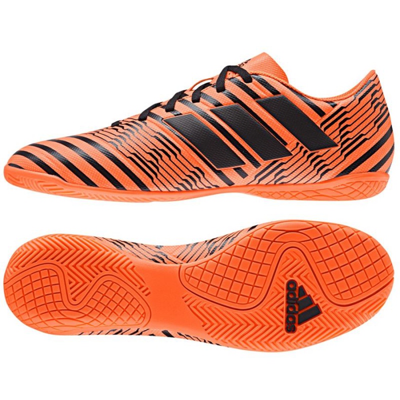 Tênis indoor adidas Nemeziz 17.4 In M laranja