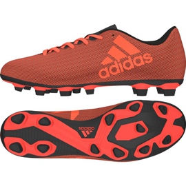 As chuteiras adidas X 17.4 FxG M vermelho