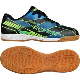 Sapatos de interior Atletico In Jr 7336 S76637 preto azul verde preto Sapatos de interior Atletico In Jr 7336 S76637 preto azul verde preto