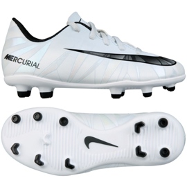 Sapatos de futebol Vortex Nike Mercurial Iii CR7 Fg Jr. 852494-401 branco