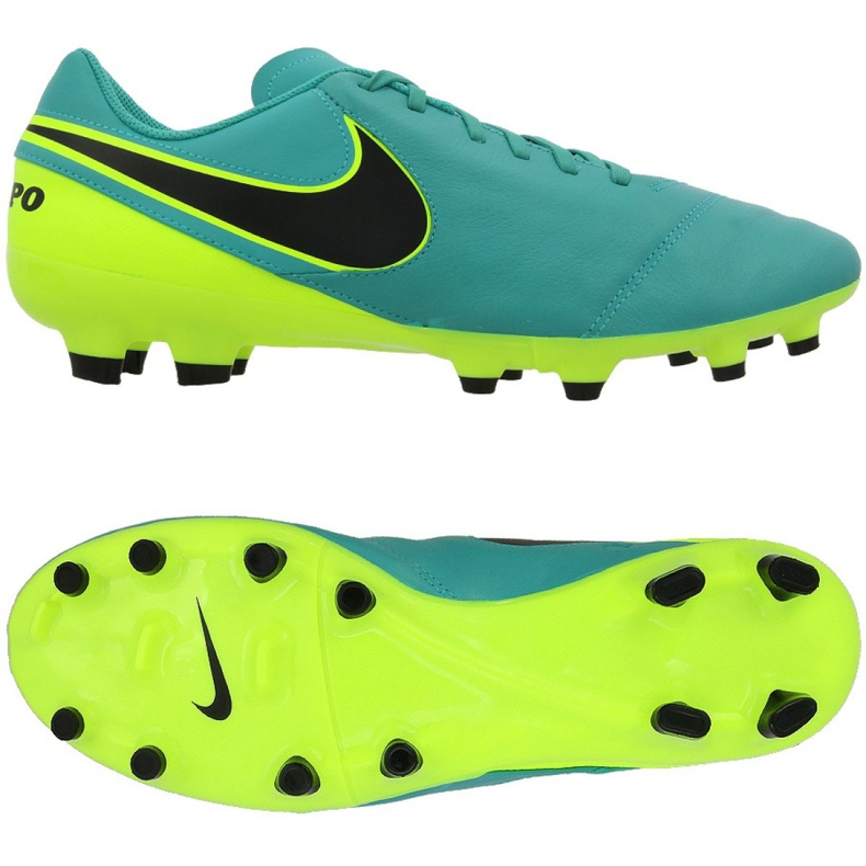Chuteira Nike Tiempo Genio Ii Fg M 819213-307 preto azul