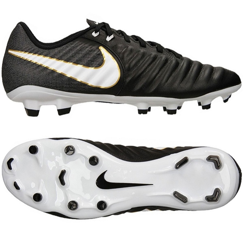 Chuteiras de futebol Nike Tiempo Ligera Iv Fg M 897744-002 preto preto