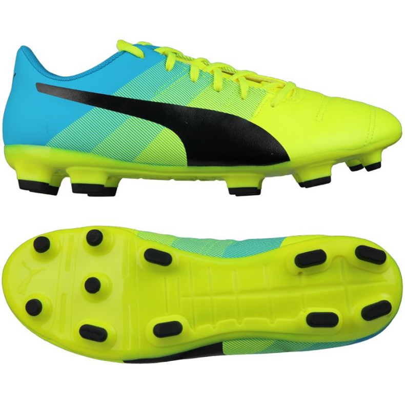 As chuteiras Puma evoPOWER 4.3 Fg multicolorido