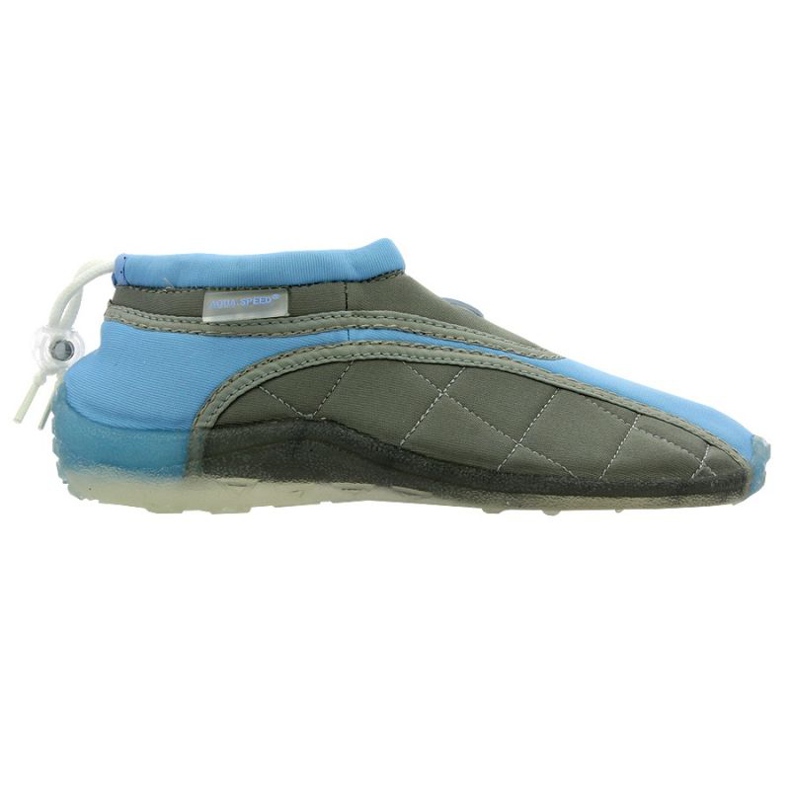 Sapatos de praia de neoprene Aqua-Speed ​​Jr. azul-cinza