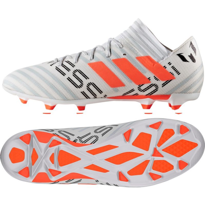 Chuteira Adidas Nemeziz Messi 17.3 Fg M CG2965 multicolorido branco