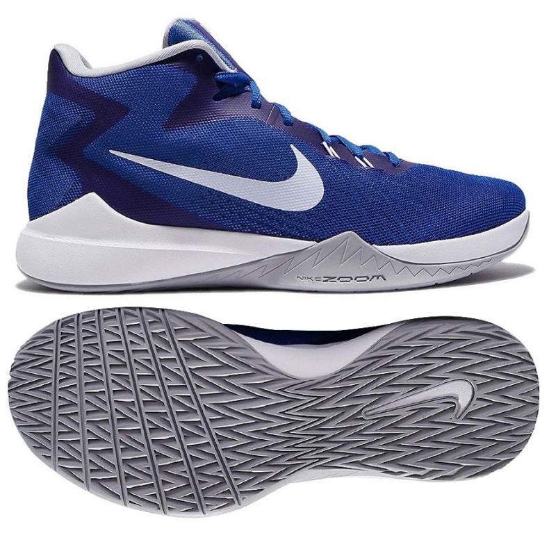 Tênis de basquete Nike Air Precision M azul
