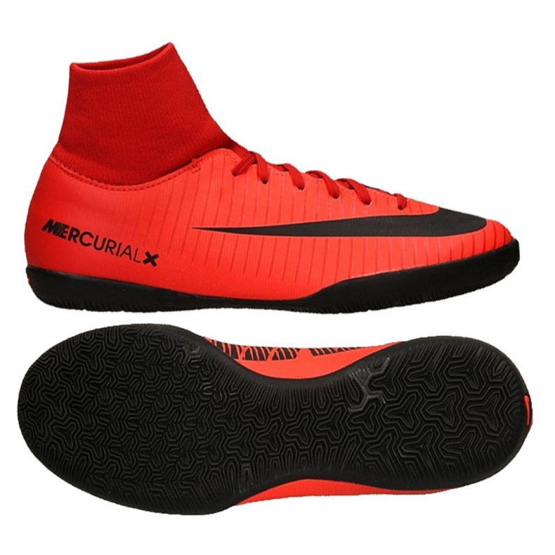 Sapatos de interior Nike MercurialX Victory 6 Df Ic Jr 903599-616 vermelho vermelho
