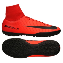 Chuteiras de futebol Nike MercurialX Victory Vi Df Tf M 903614-616 vermelho vermelho