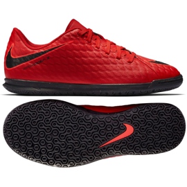 Tênis indoor Nike HypervenomX Phade Iii Ic Jr 852583-616 vermelho vermelho