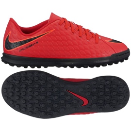 Chuteiras de futebol Nike HypervenomX Phade III TF Jr 852585-616 vermelho Chuteiras de futebol Nike HypervenomX Phade III TF Jr 852585-616 vermelho