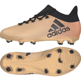 Chuteiras Adidas X 17.1 Fg Jr CP8977 dourado Chuteiras Adidas X 17.1 Fg Jr CP8977 dourado