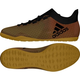 Tênis indoor adidas X Tango 17.3 In M CP9139 multicolorido dourado