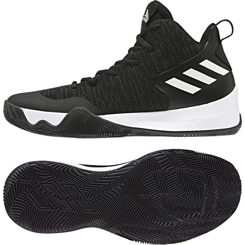Tênis de basquete adidas Explosive Flash preto