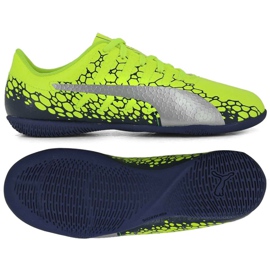 Puma Evo Power Vigor 4 Graph It Jr 104467 02 chuteiras amarelo multicolorido
