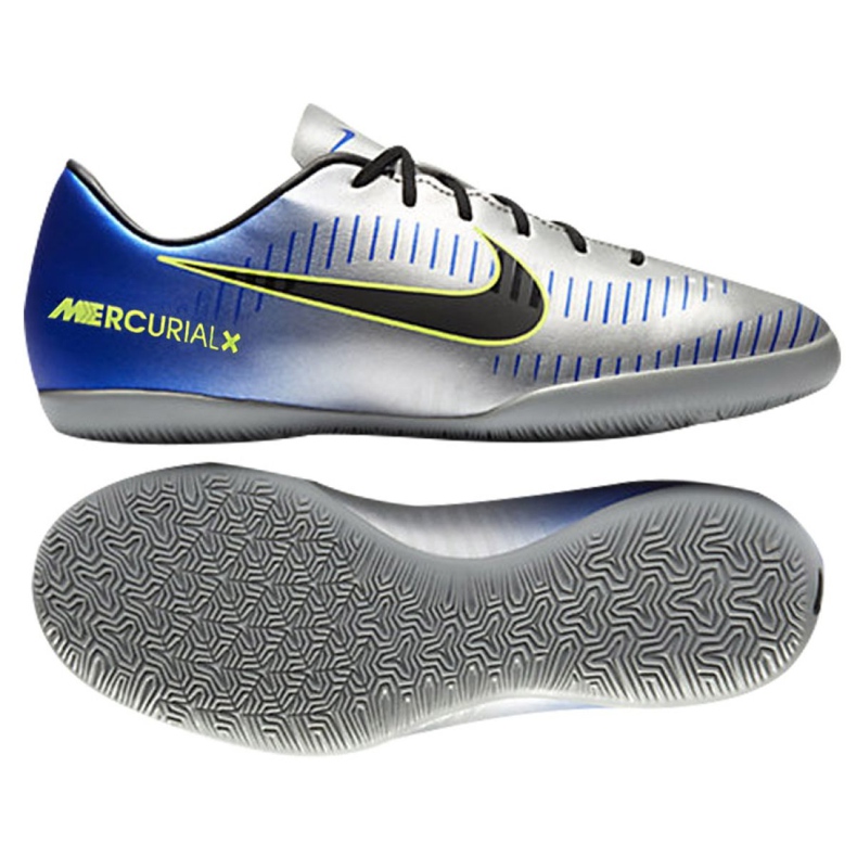 Sapatilhas Nike MercurialX Victory Vi Neymar Ic Jr 921493-407 multicolorido azul