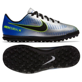 Chuteiras Nike MercurialX Vortex Iii Neymar Tf Jr 921497-407 multicolorido azul