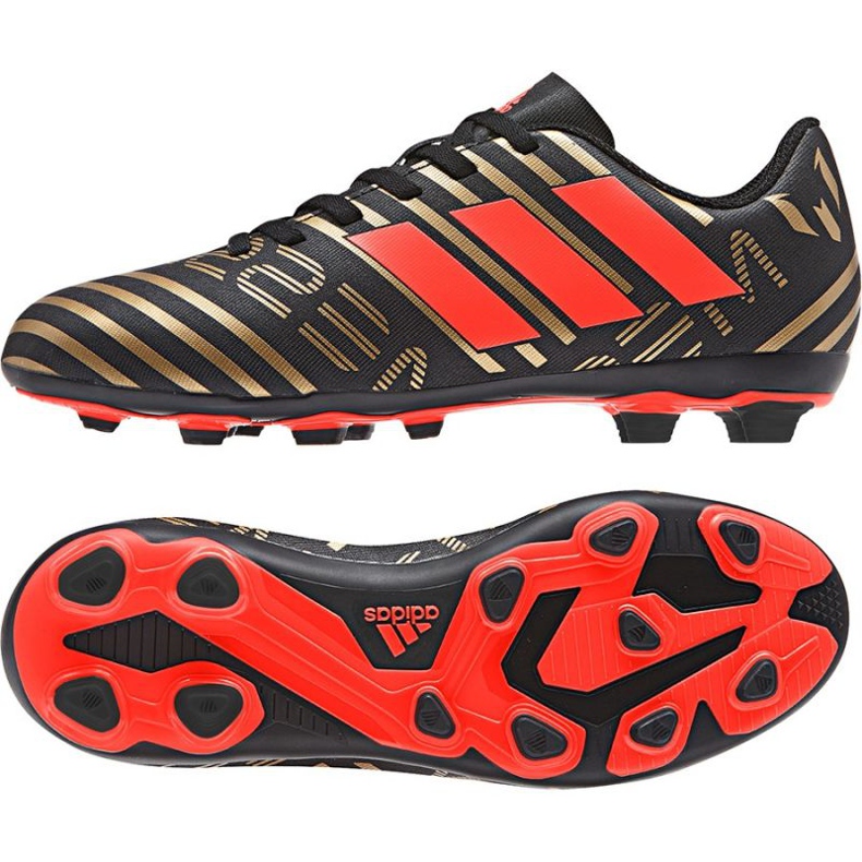 Chuteira Adidas Nemeziz Messi 17.4 Fg Jr CP9210 multicolorido preto