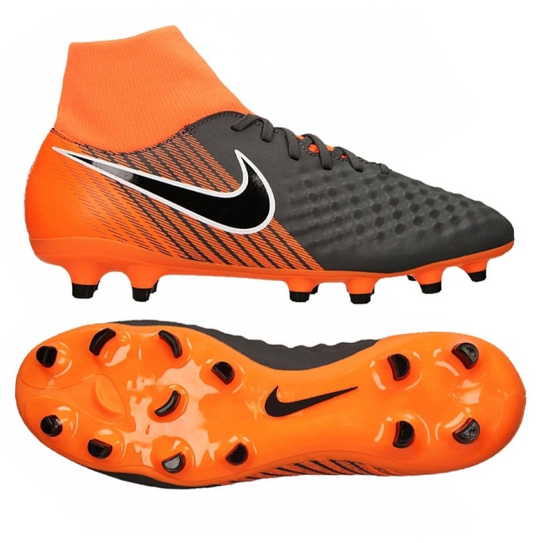 Chuteiras de futebol Nike Obra Ii Academy Df Fg M AH7303-080 preto multicolorido