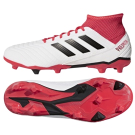 Chuteira Adidas Predator 18.3 Fg M CM7667 branco branco Chuteira Adidas Predator 18.3 Fg M CM7667 branco branco