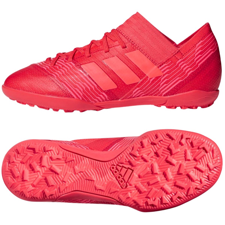 Chuteira Adidas Nemeziz Tango 17.3 Tf Jr CP9238 multicolorido vermelho