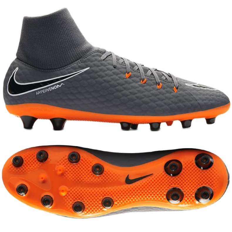 Chuteira Nike Hypervenom Phantom 3 cinza