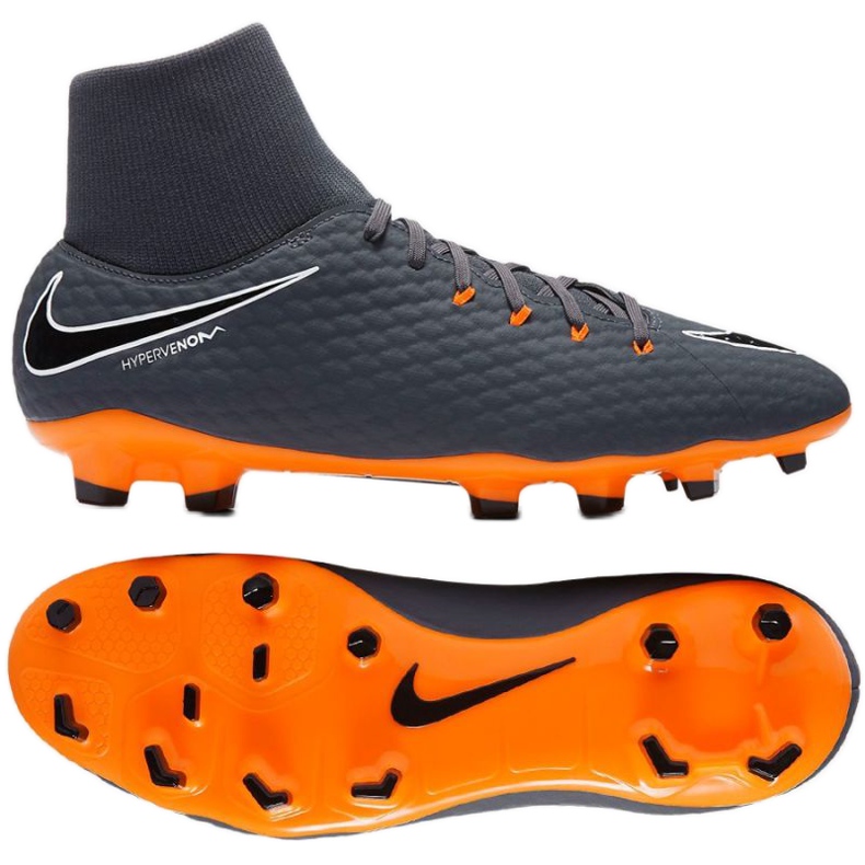 Chuteira Nike Hypervenom Phantom 3 cinza