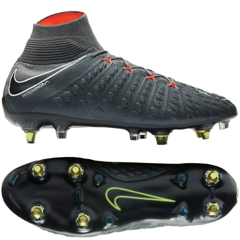 Chuteiras Nike Hypervenom Phantom 3 Elite Df Fg Ac M AH7269-081 cinza cinza Chuteiras Nike Hypervenom Phantom 3 Elite Df Fg Ac M AH7269-081 cinza cinza