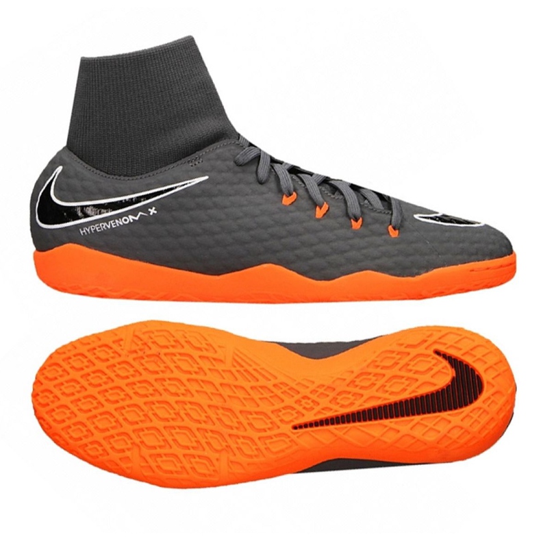 Chuteiras Nike Hypervenom PhantomX 3 Academy Df Ic M AH7274-081 cinza cinza Chuteiras Nike Hypervenom PhantomX 3 Academy Df Ic M AH7274-081 cinza cinza