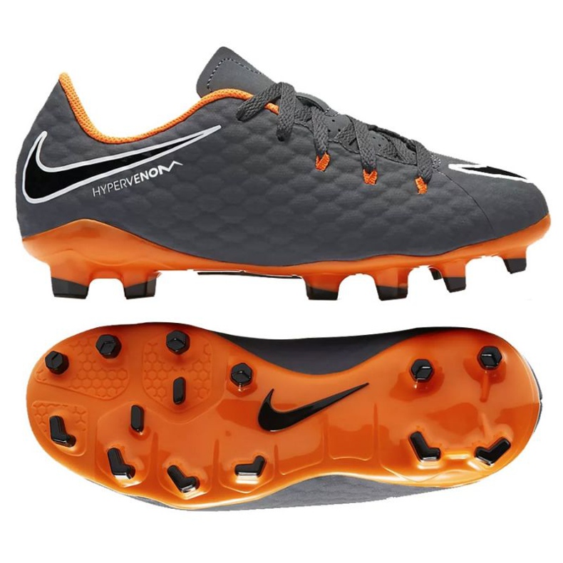 Chuteiras Nike Hypervenom Phantom 3 Academy Jr AH7288-081 multicolorido cinza Chuteiras Nike Hypervenom Phantom 3 Academy Jr AH7288-081 multicolorido cinza