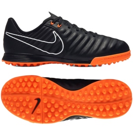 Chuteiras de futebol Nike LegendX Academy Tf Jr AH7259-080 preto preto