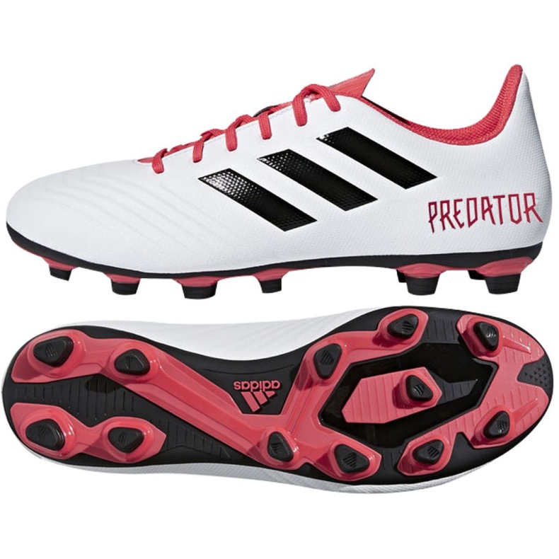 Chuteira Adidas Predator 18.4 FxG M CM7669 multicolorido branco Chuteira Adidas Predator 18.4 FxG M CM7669 multicolorido branco