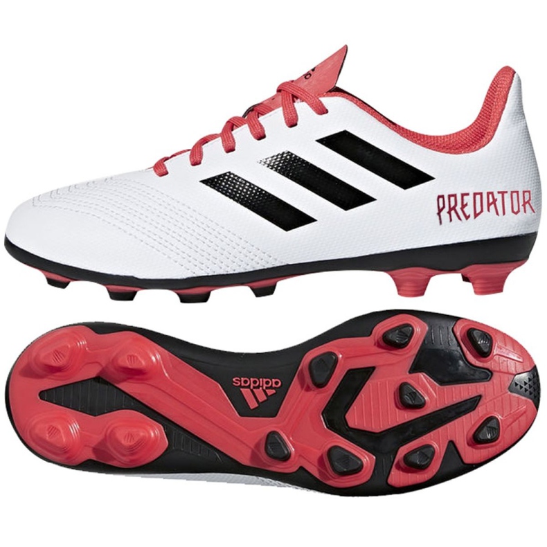 Chuteira Adidas Predator 18.4 FxG Jr CP9241 multicolorido branco