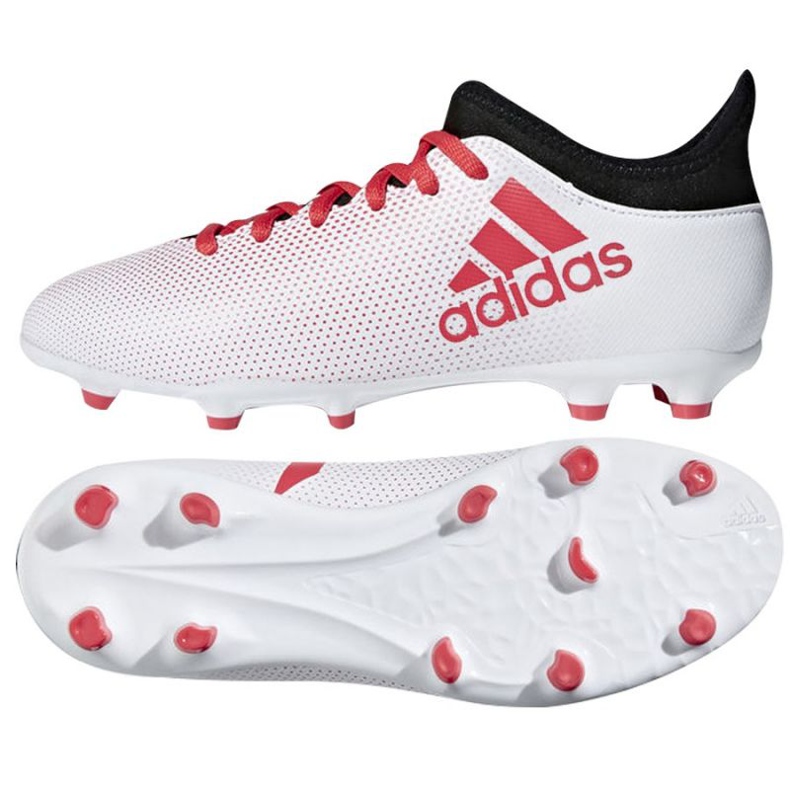 Chuteira Adidas X 17.3 Fg Jr CP8991 multicolorido branco