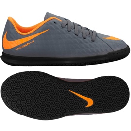 Tênis indoor Nike Hypervenom PhantomX 3 Club Ic Jr AH7296-081 multicolorido cinza