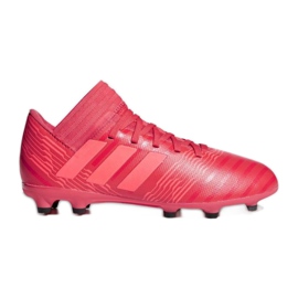 As chuteiras adidas Nemeziz 17.3 Fg Jr CP9166 vermelho vermelho
