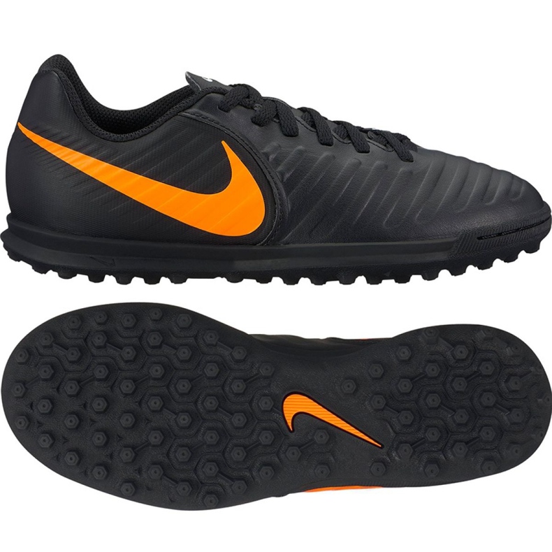 Chuteiras de futebol Nike LegendX 7 Club Tf Jr AH7261-080 preto preto