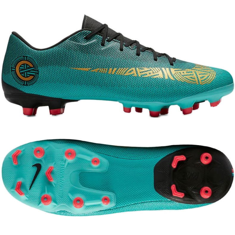 Chuteiras Nike Mercurial Vapor 12 Academy CR7 MG M AJ3721-390 verde Chuteiras Nike Mercurial Vapor 12 Academy CR7 MG M AJ3721-390 verde