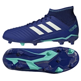 Chuteira Adidas Predator 18.3 Fg Junior CP9012 azul azul Chuteira Adidas Predator 18.3 Fg Junior CP9012 azul azul