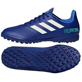 Chuteira Adidas Predator Tango 18.4 Tf Junior CP9097 azul azul Chuteira Adidas Predator Tango 18.4 Tf Junior CP9097 azul azul
